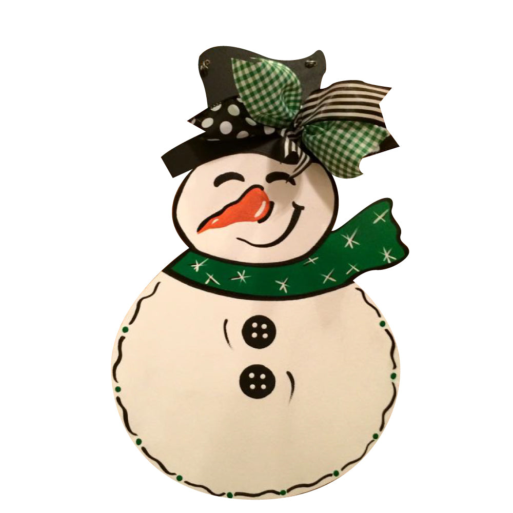 Basic Shape Snowman MDF Cutout Winter Decor Style 2 - Unfinished For DIY