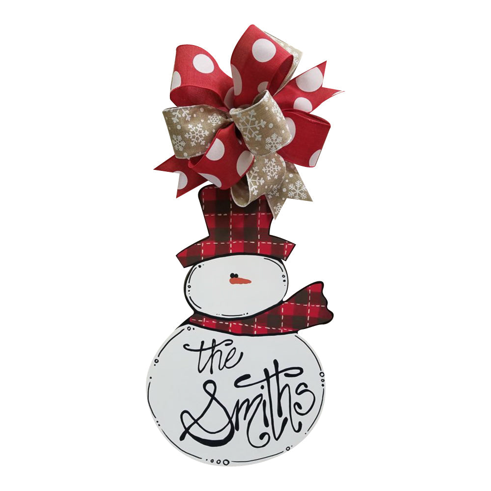 Basic Shape Snowman MDF Cutout Winter Decor Style 2 - Unfinished For DIY
