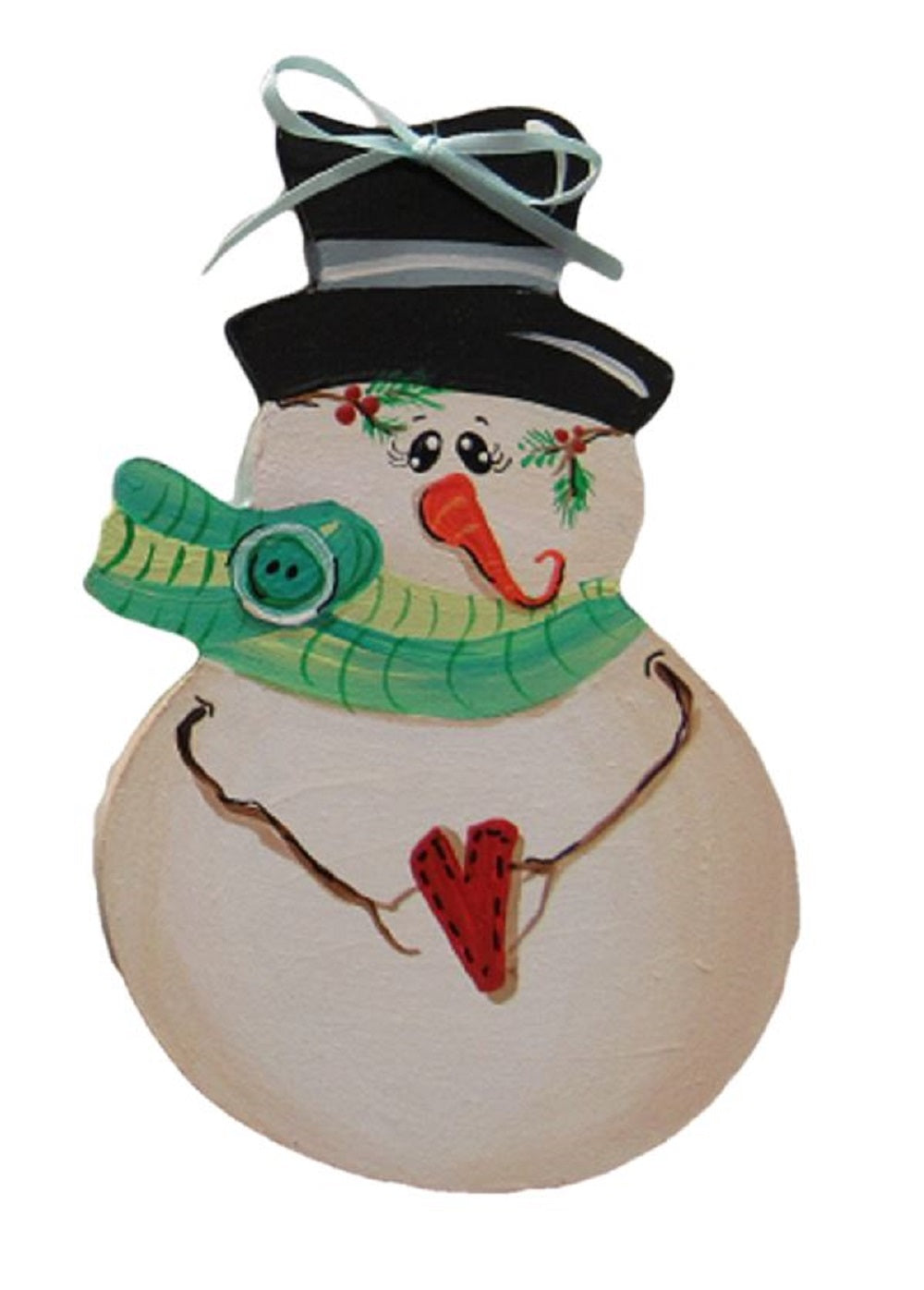Basic Shape Snowman MDF Cutout Winter Decor Style 2 - Unfinished For DIY
