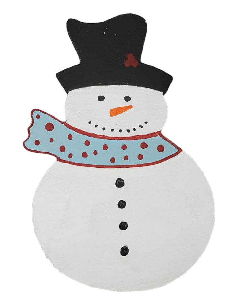 Basic Shape Snowman MDF Cutout Winter Decor Style 2 - Unfinished For DIY