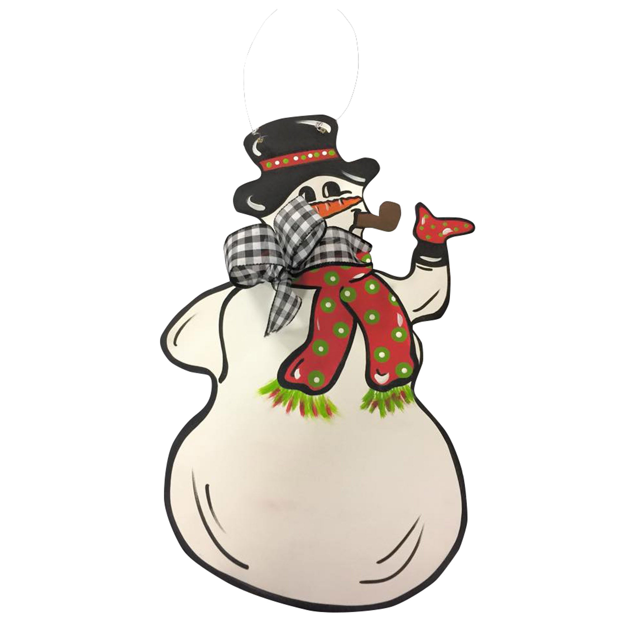 Basic Shape Snowman MDF Cutout Winter Decor Style 5 - Unfinished For DIY