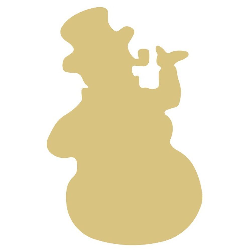 Basic Shape Snowman MDF Cutout Winter Decor Style 5 - Unfinished For DIY
