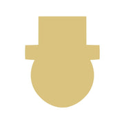 Basic Shape Snowman Head MDF Cutout Winter Decor Style 1 - Unfinished For DIY