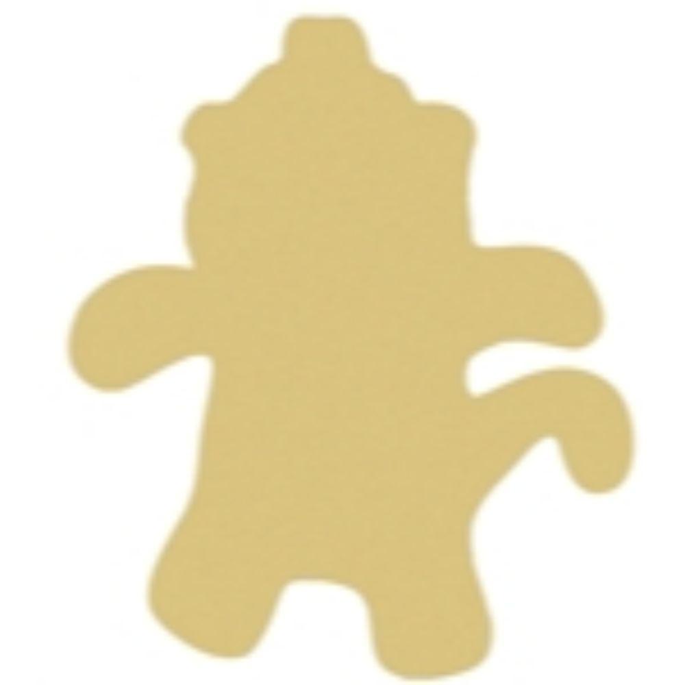 Basic Shape Sock Monkey MDF Cutout Silhouette - Unfinished For DIY
