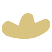 Basic Shape Sombrero MDF Cutout Silhouette Style 1 - Unfinished For DIY
