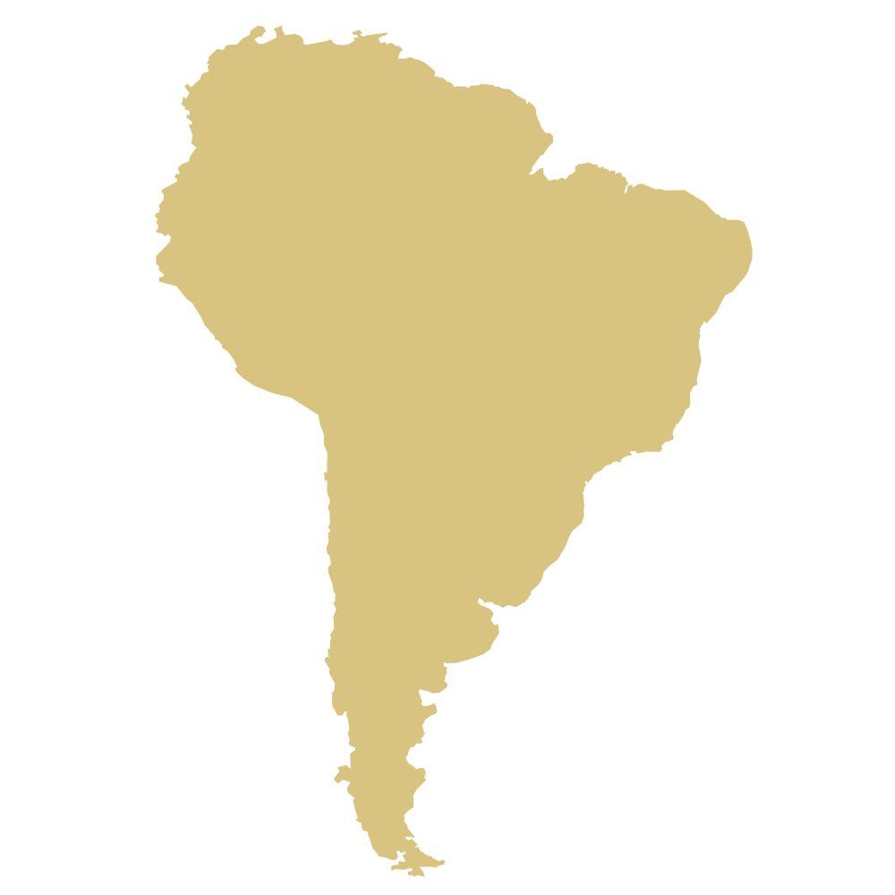 Basic Shape South America MDF Cutout Continental Silhouette - Unfinished For DIY