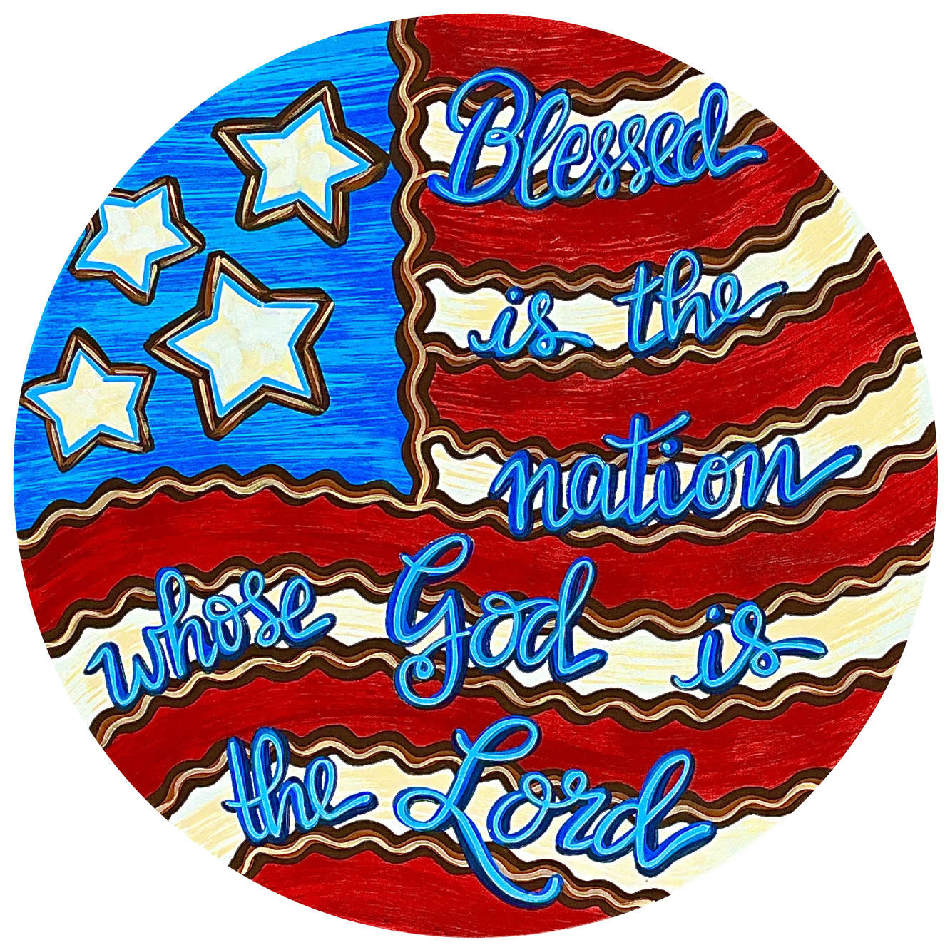 SASSY PAINTBRUSH BLESSED IS THE NATION