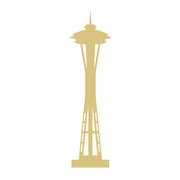 Basic Shape Space Needle MDF Cutout Space Needle Silhouette - Unfinished For DIY