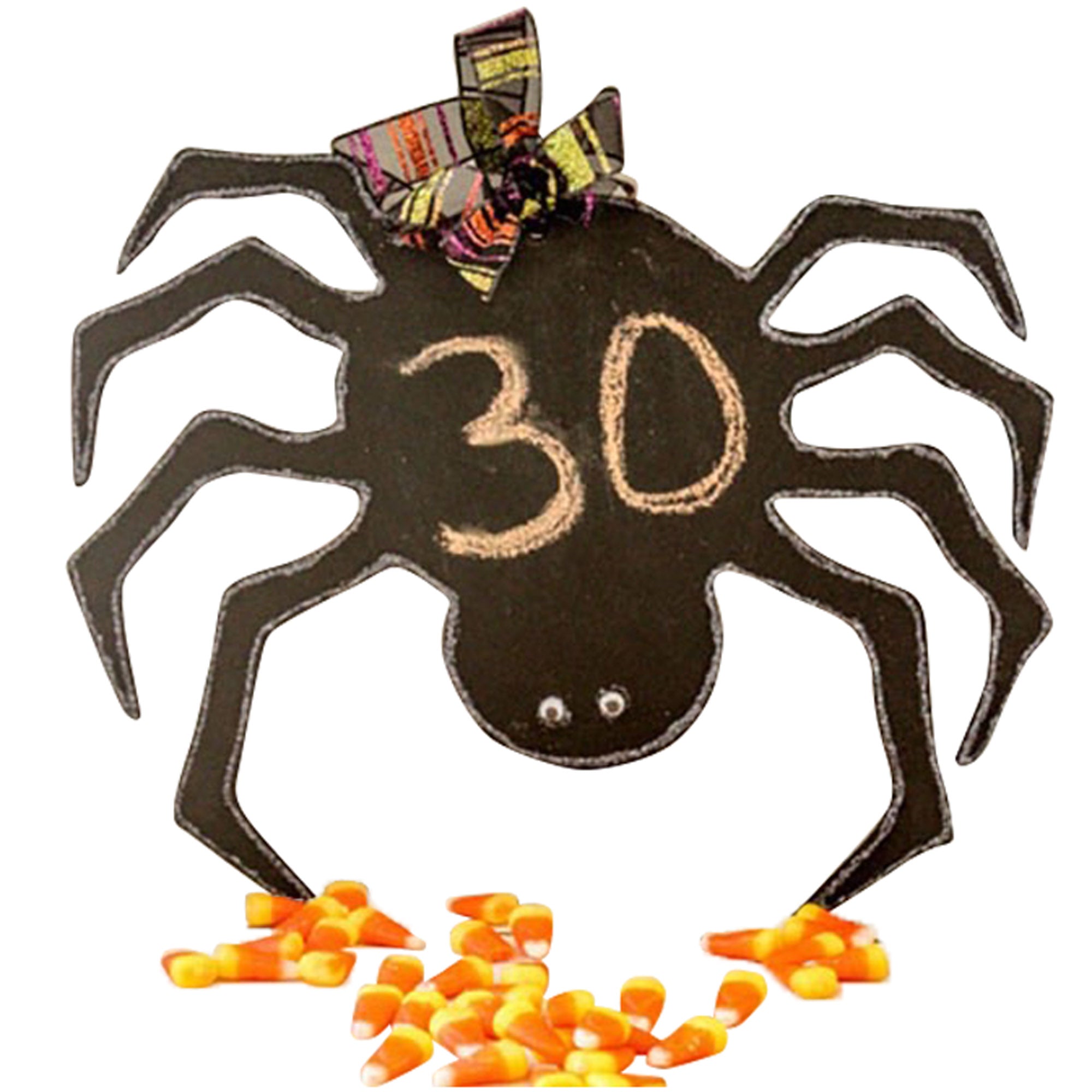 Basic Shape Spider MDF Cutout Silhouette - Unfinished For DIY