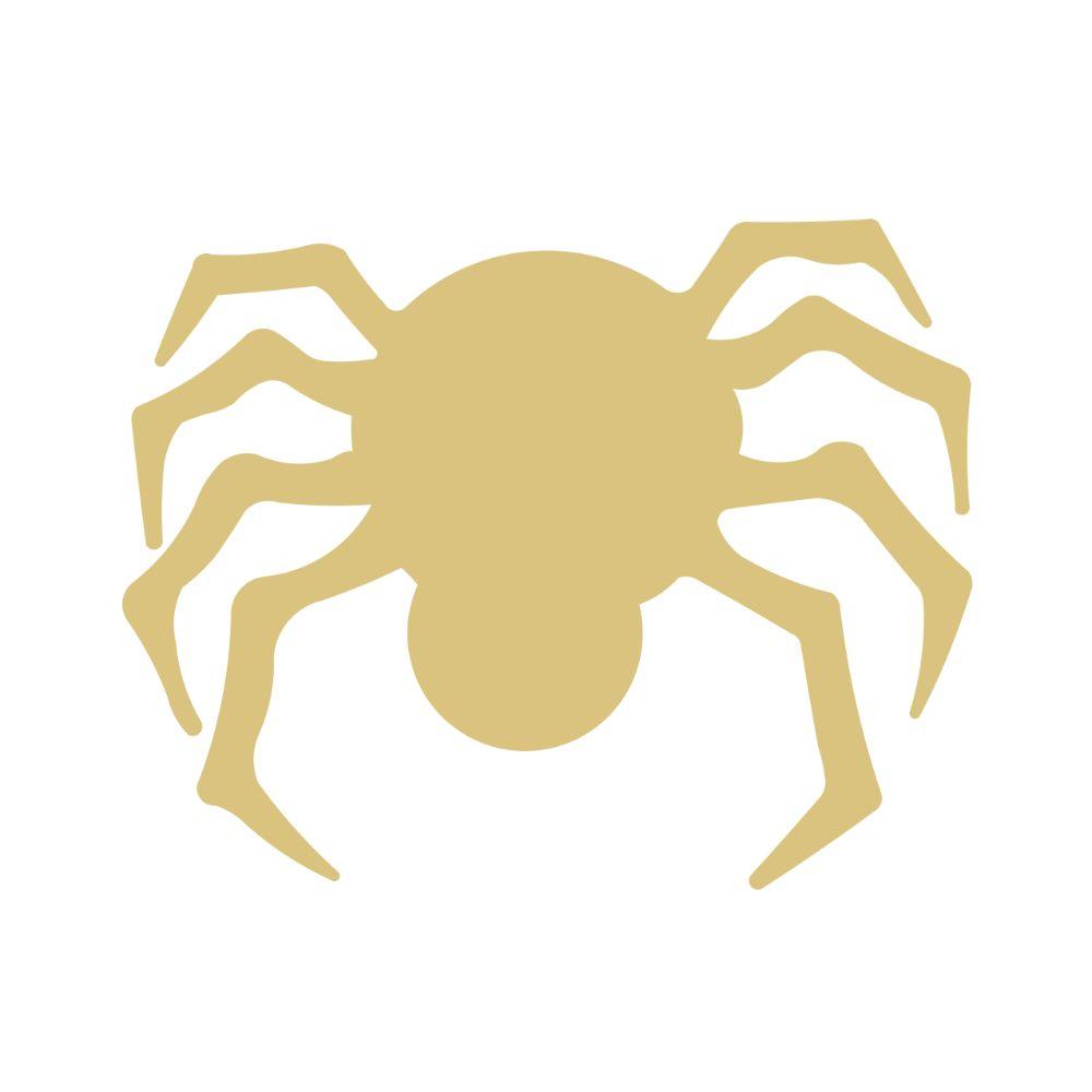Basic Shape Spider MDF Cutout Silhouette - Unfinished For DIY