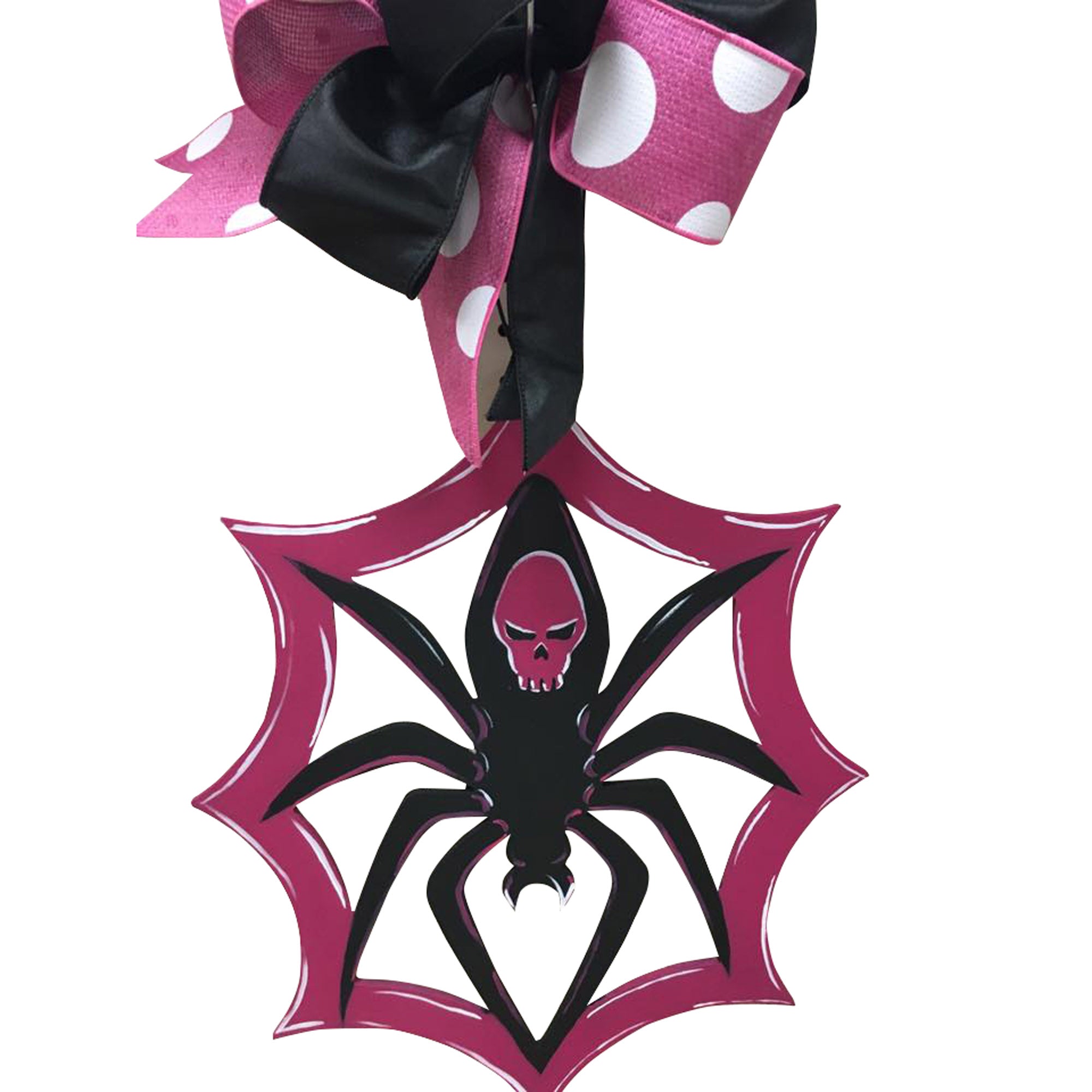 Basic Shape Spider MDF Cutout Spider Web Silhouette - Unfinished For DIY