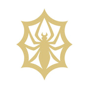 Basic Shape Spider MDF Cutout Spider Web Silhouette - Unfinished For DIY