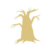 Basic Shape Spooky Tree MDF Cutout Silhouette - Unfinished For DIY