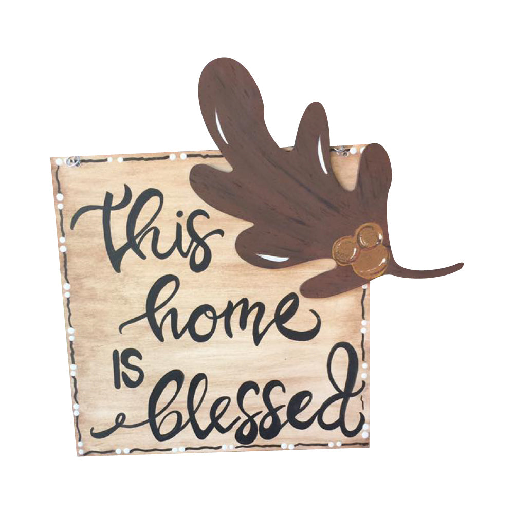 Basic Shape Oak Leaf MDF Cutout Nature Silhouette - Unfinished For DIY
