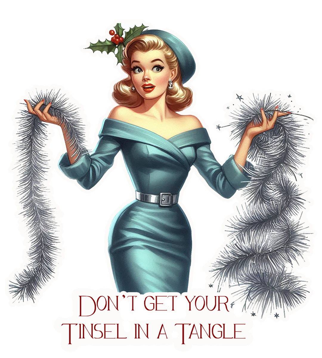 SASSY TALKIN TINSEL IN A TANGLE