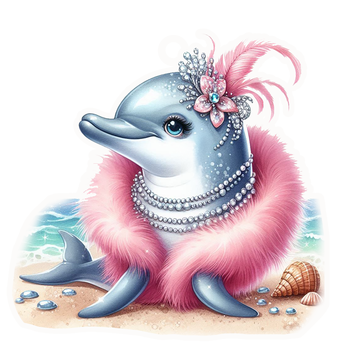 SASSY TALKIN DOLPHIN WITH PINK FUR