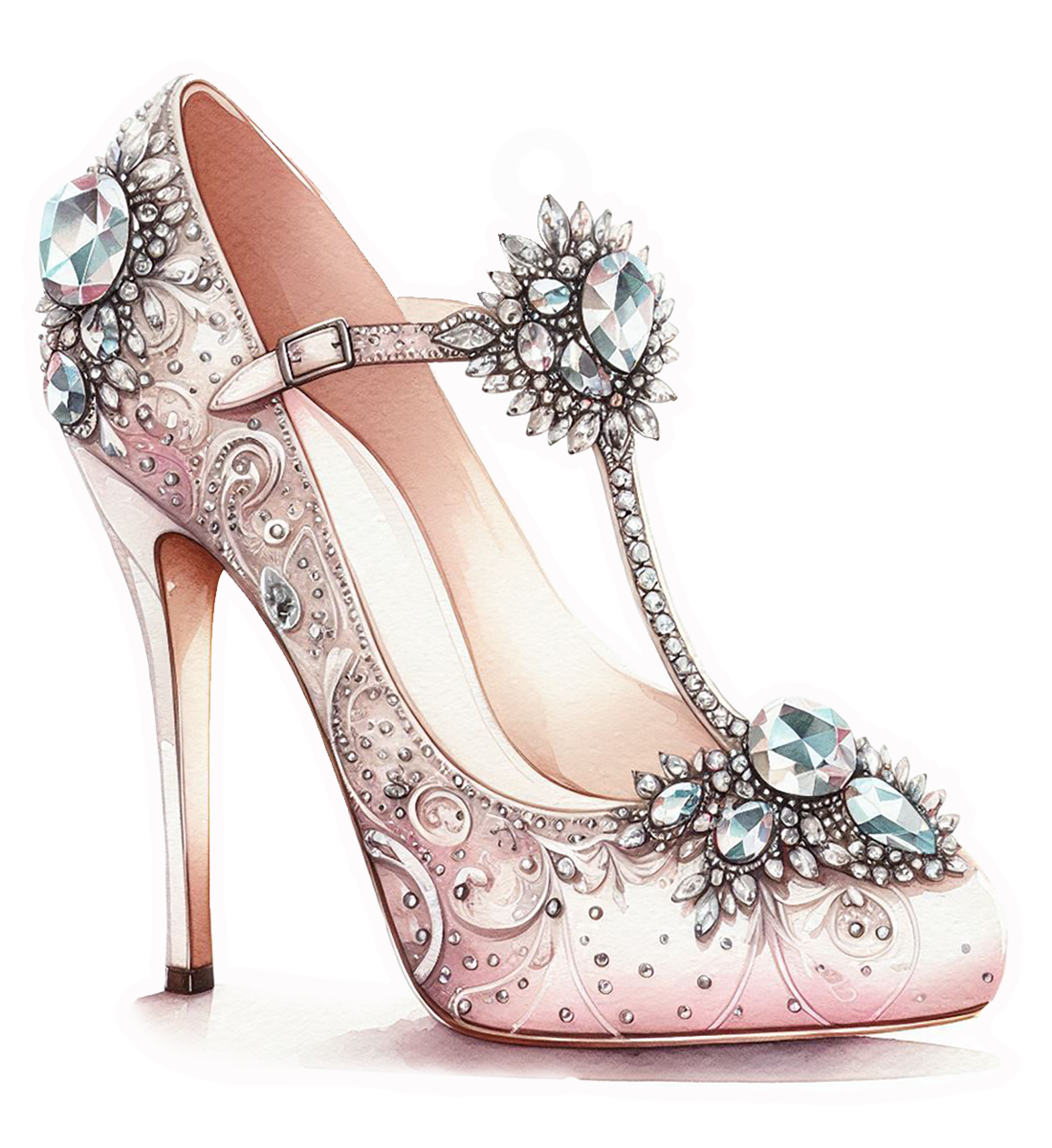 SASSY TALKIN PALE PINK HIGH HEEL
