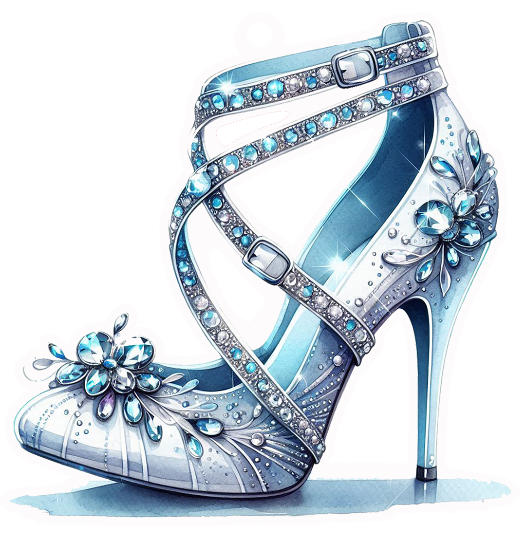 SASSY TALKIN BLUE HIGH HEEL