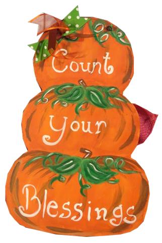 Basic Shape Stacked Pumpkin MDF Cutout Three-Pumpkin Silhouette - Unfinished For DIY