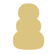 Basic Shape Stacked Pumpkin MDF Cutout Three-Pumpkin Silhouette - Unfinished For DIY