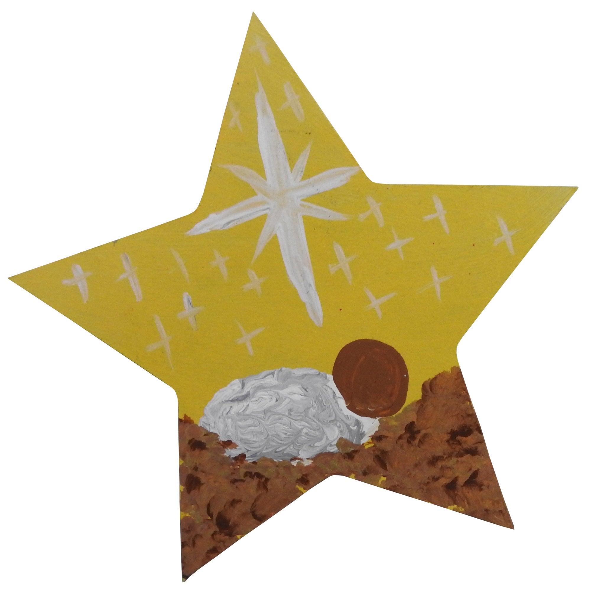 Basic Shape Star MDF Cutout Silhouette Style 1 - Unfinished For DIY