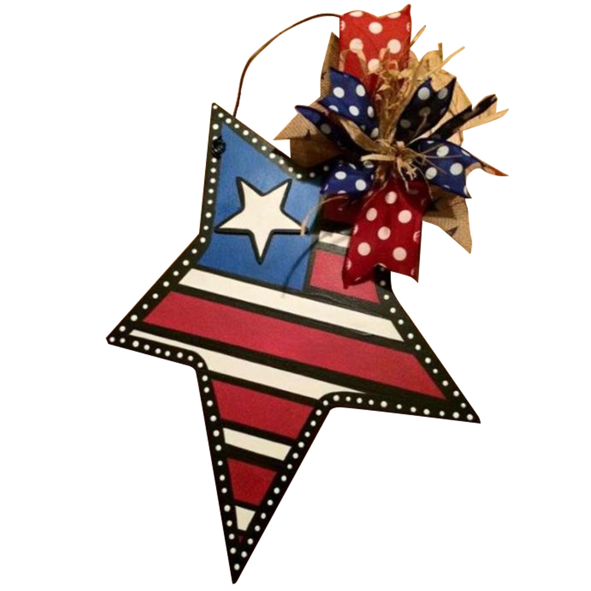Basic Shape Star MDF Cutout Silhouette Style 2 - Unfinished For DIY