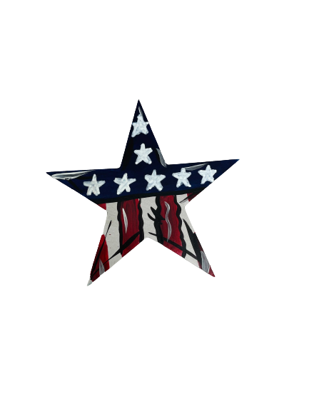 Basic Shape Star MDF Cutout Silhouette Style 4 - Unfinished For DIY