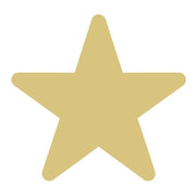 Basic Shape Star MDF Cutout Star Silhouette Style 6 - Unfinished For DIY