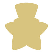 Basic Shape Star MDF Cutout Star Silhouette Style 7 - Unfinished For DIY