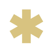 Basic Shape Six-Point Star MDF Cutout Star Of Life - Unfinished For DIY