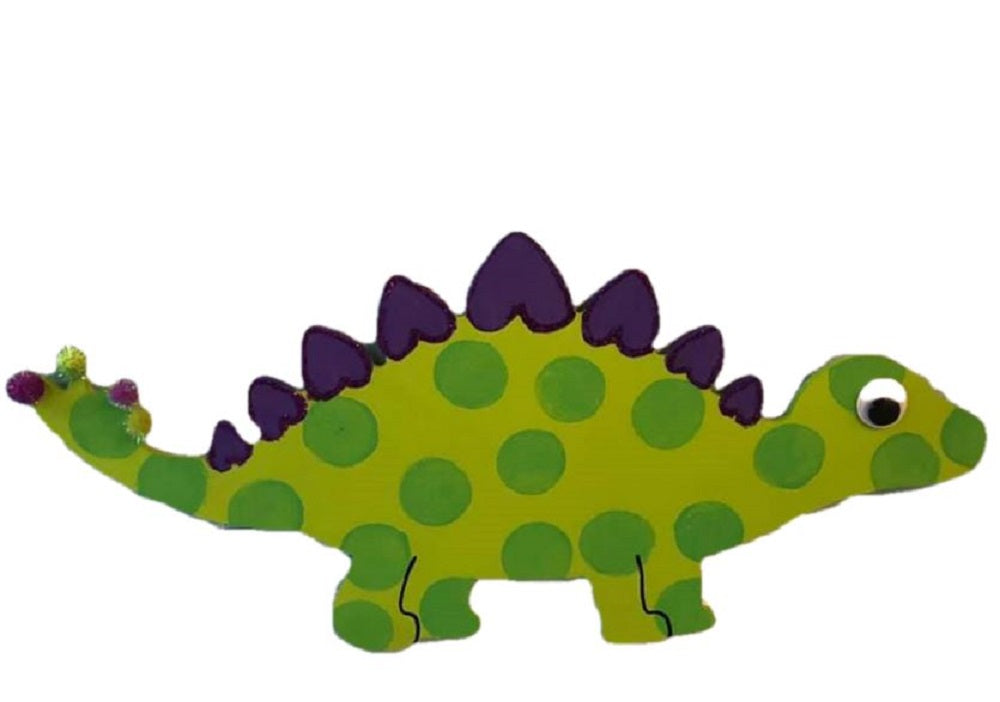 Basic Shape Stegosaurus MDF Cutout Dinosaur Silhouette - Unfinished For DIY
