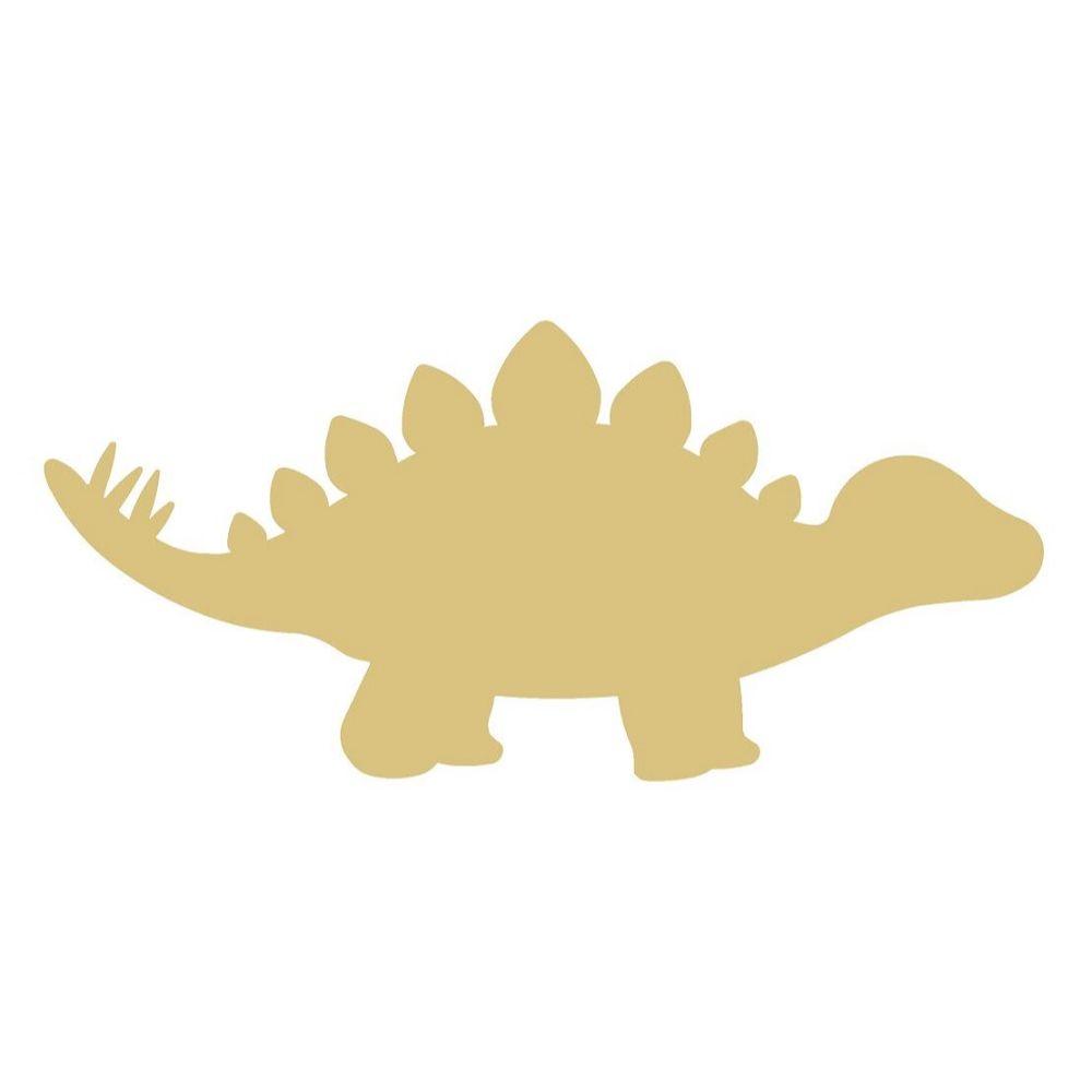 Basic Shape Stegosaurus MDF Cutout Dinosaur Silhouette - Unfinished For DIY