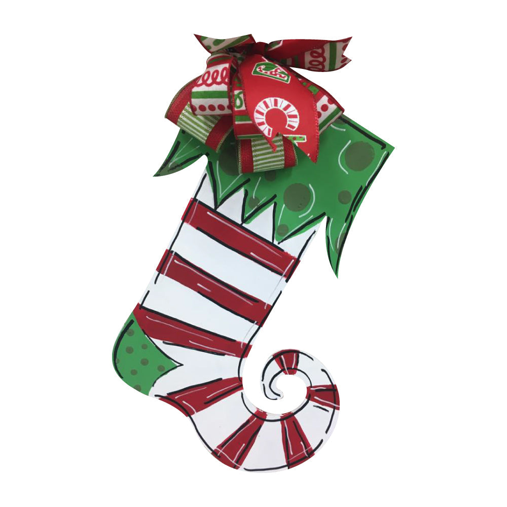 Basic Shape Stocking MDF Cutout Christmas Decor Silhouette - Unfinished For DIY