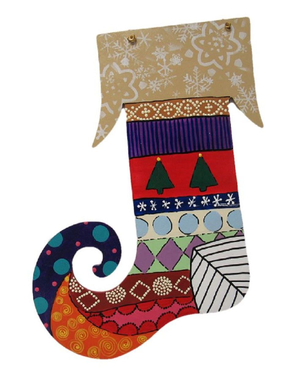 Basic Shape Stocking MDF Cutout Christmas Decor Silhouette - Unfinished For DIY