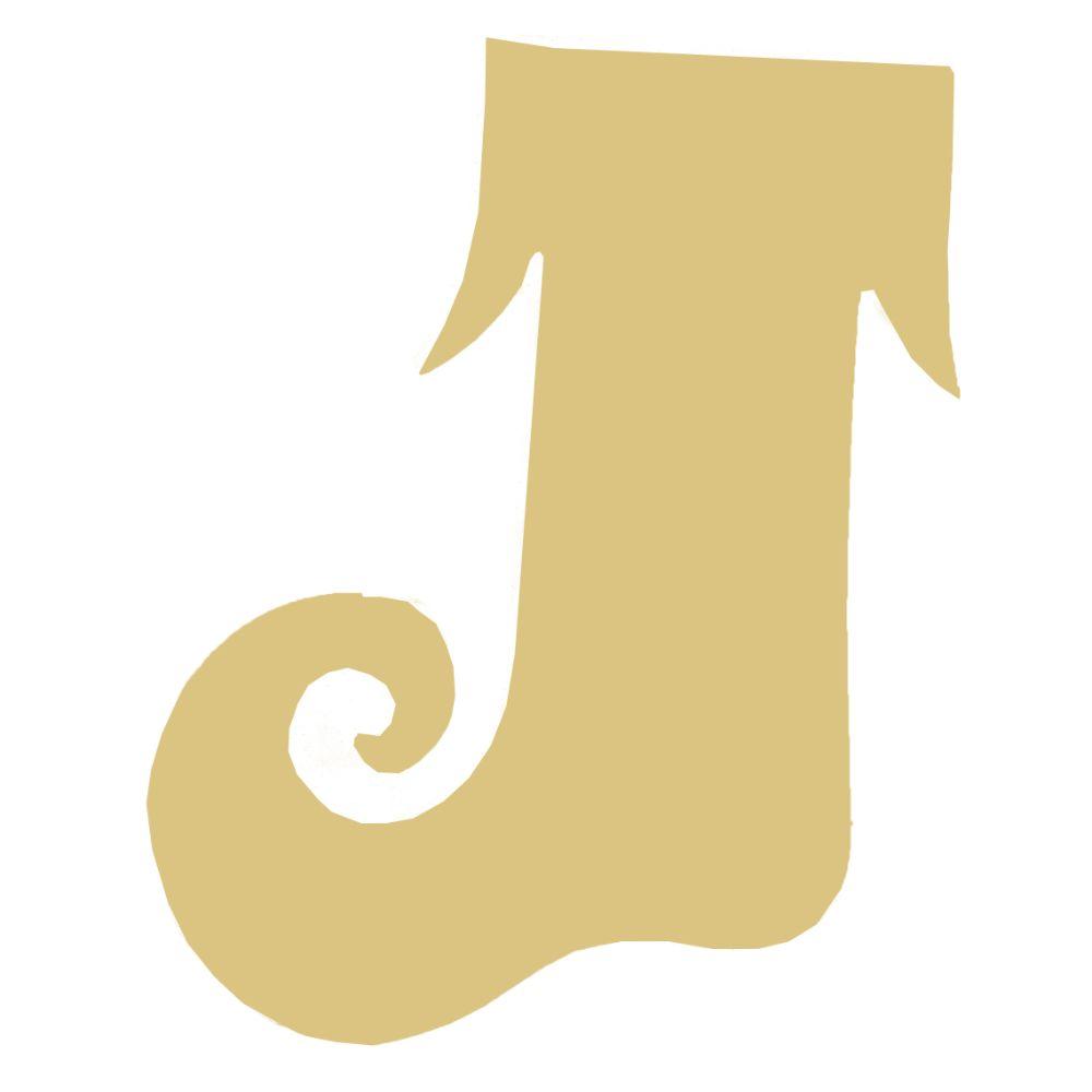 Basic Shape Stocking MDF Cutout Christmas Decor Silhouette - Unfinished For DIY