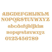 Basic Shape Storybook Font MDF Cutout Alphabet A-Z And Numbers 0-9 - Unfinished For DIY