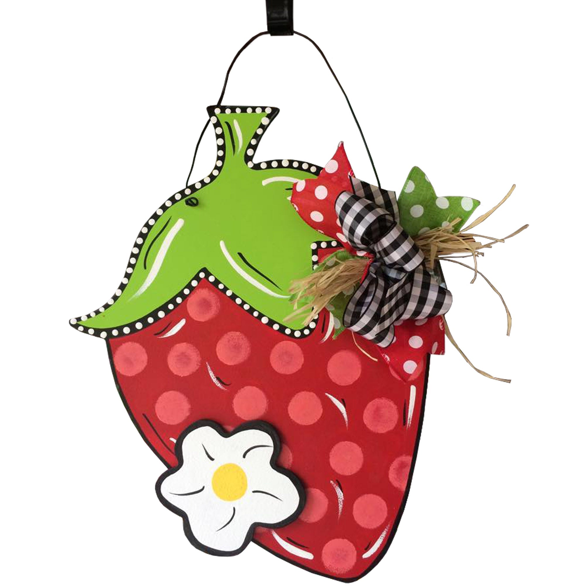 Basic Shape Strawberry MDF Cutout Silhouette - Unfinished For DIY