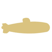 Basic Shape Submarine MDF Cutout Nautical Silhouette - Unfinished For DIY