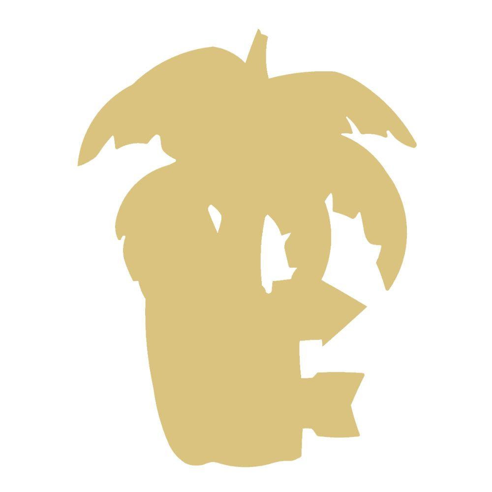 Basic Shape Palm Tree MDF Cutout With Summer Sign Silhouette  - Unfinished For DIY