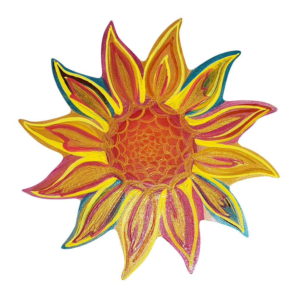 Basic Shape Sunflower MDF Cutout Silhouette Style 1 - Unfinished For DIY