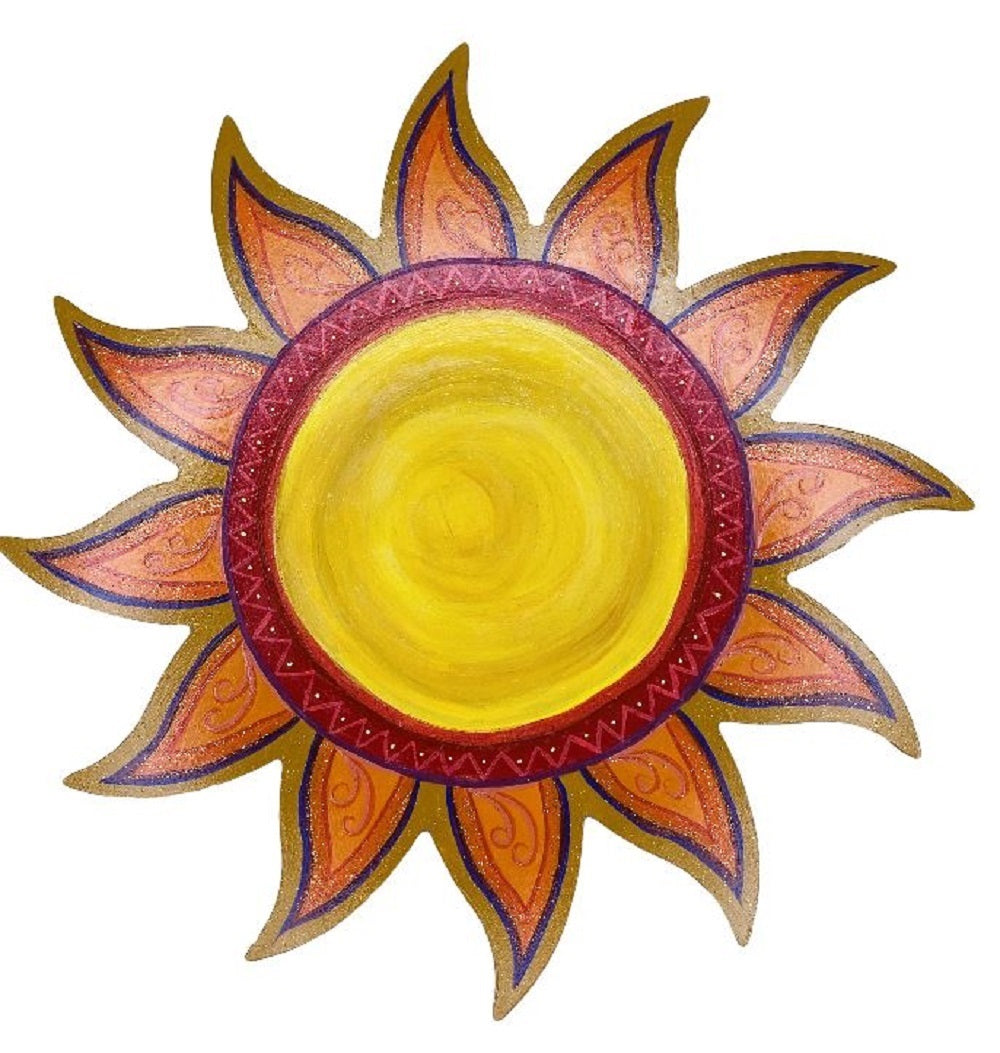Basic Shape Sun MDF Cutout Silhouette Style 1 - Unfinished For DIY