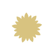 Basic Shape Sunflower MDF Cutout Silhouette Style 1 - Unfinished For DIY