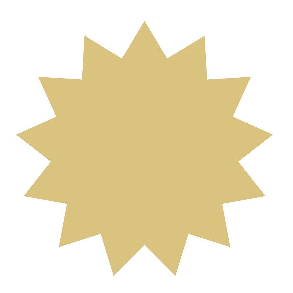 Basic Shape Sunflower MDF Cutout Floral Silhouette Style 10 - Unfinished For DIY