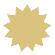 Basic Shape Sunflower MDF Cutout Floral Silhouette Style 10 - Unfinished For DIY