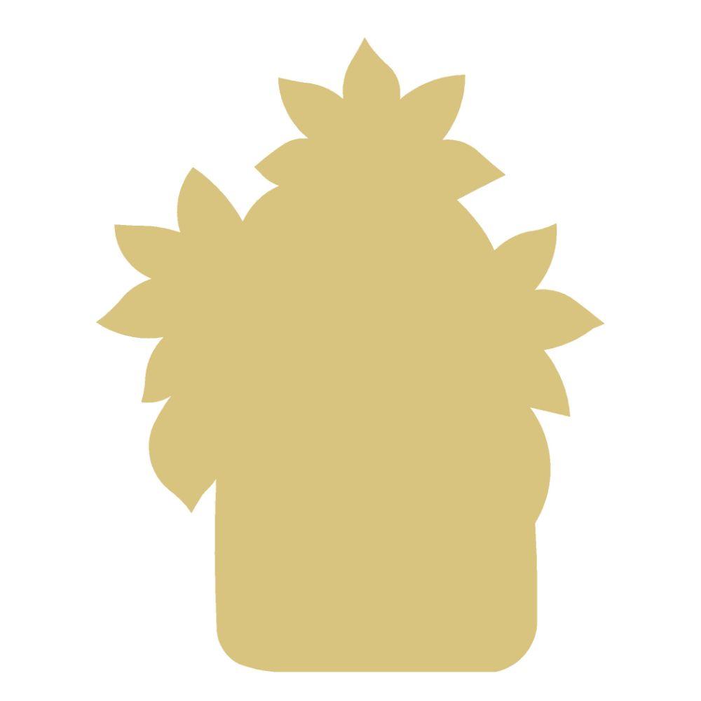 Basic Shape Sunflower MDF Cutout Floral Silhouette Style 2 - Unfinished For DIY