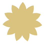 Basic Shape Sunflower MDF Cutout Silhouette Style 4 - Unfinished For DIY