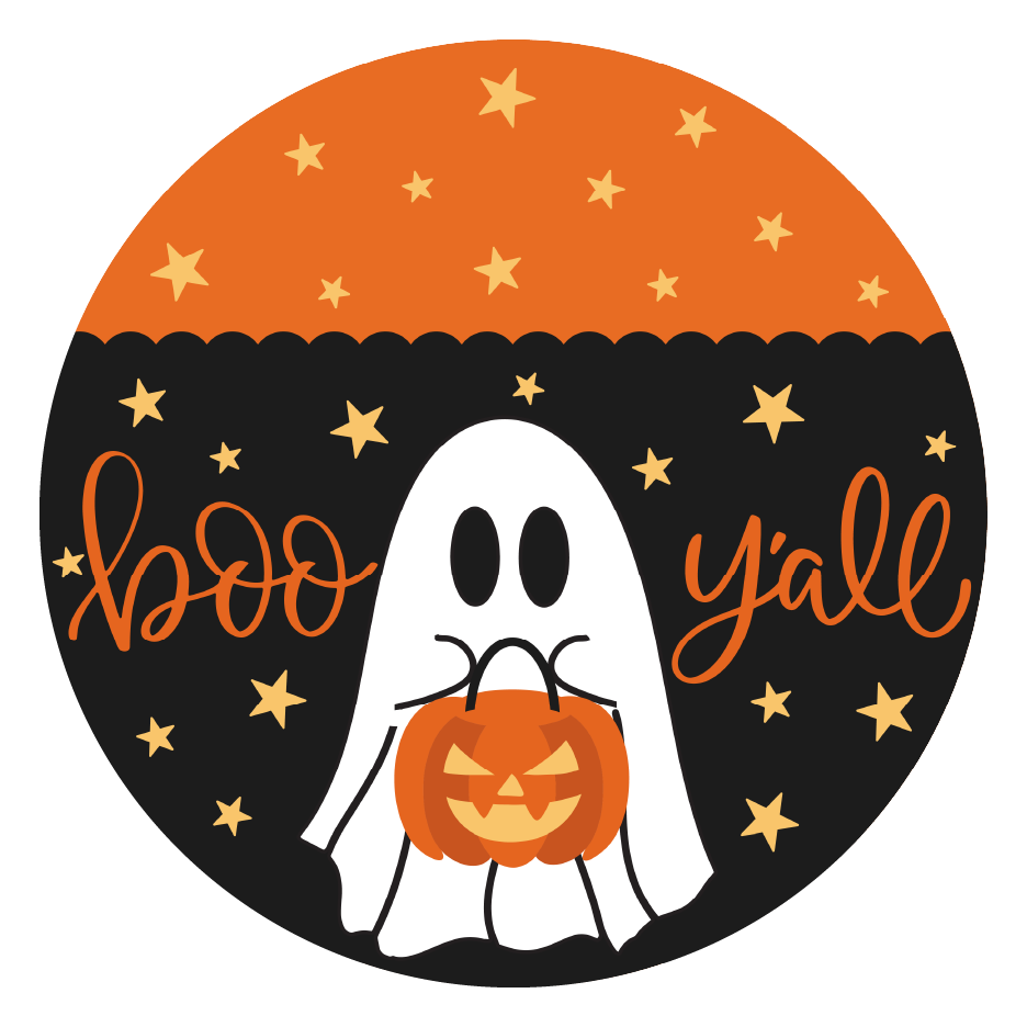 Diva Watt Designs: BOO YALL GHOST WITH PUMPKIN