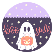 Diva Watt Designs: PURPLE BOO YALL WITH PUMPKIN