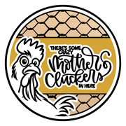 Diva Watt Designs: YELLOW CRAZY MOTHER CLUCKERS CHICKEN