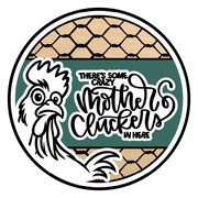 Diva Watt Designs: TEAL CRAZY MOTHER CLUCKERS CHICKEN